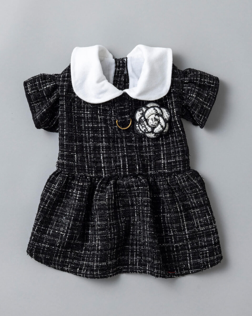 ツイードカメリアドレス